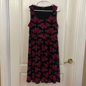 Torrid 1X Butterfly Mesh Skater Dress